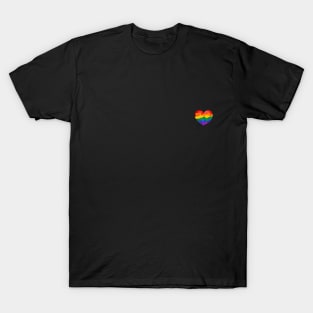 Rainbow Pride Heart Shirt, LGBTQ, Gay Shirt, Lesbian Shirt, Gift for Gay Lesbian, Queer Pride Month T-Shirt